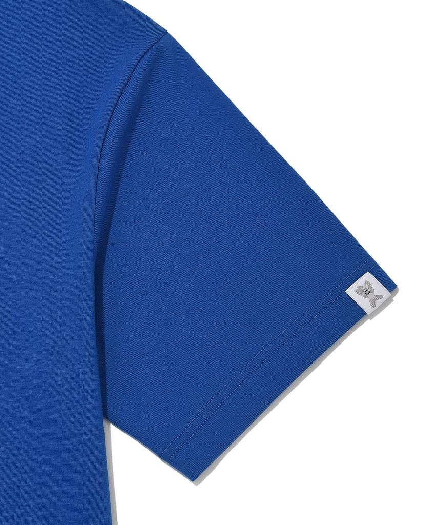 WACKY WILLY Beach Graphic Vacation Short Sleeve T-Shirt Blue