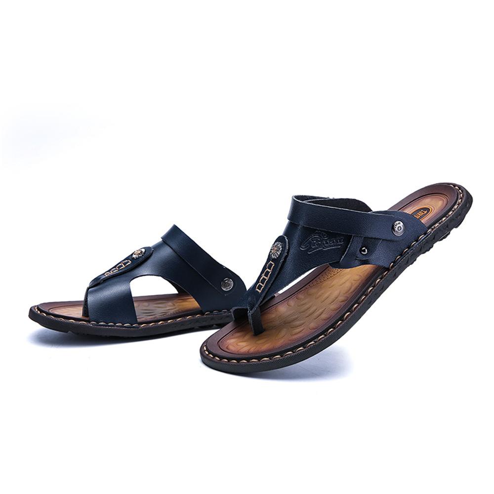 Foreign Trade Large Size New Foot Flip-flops, Beach, Large Size Men's Leather Towels Are In Stock All Year Round, Rubber