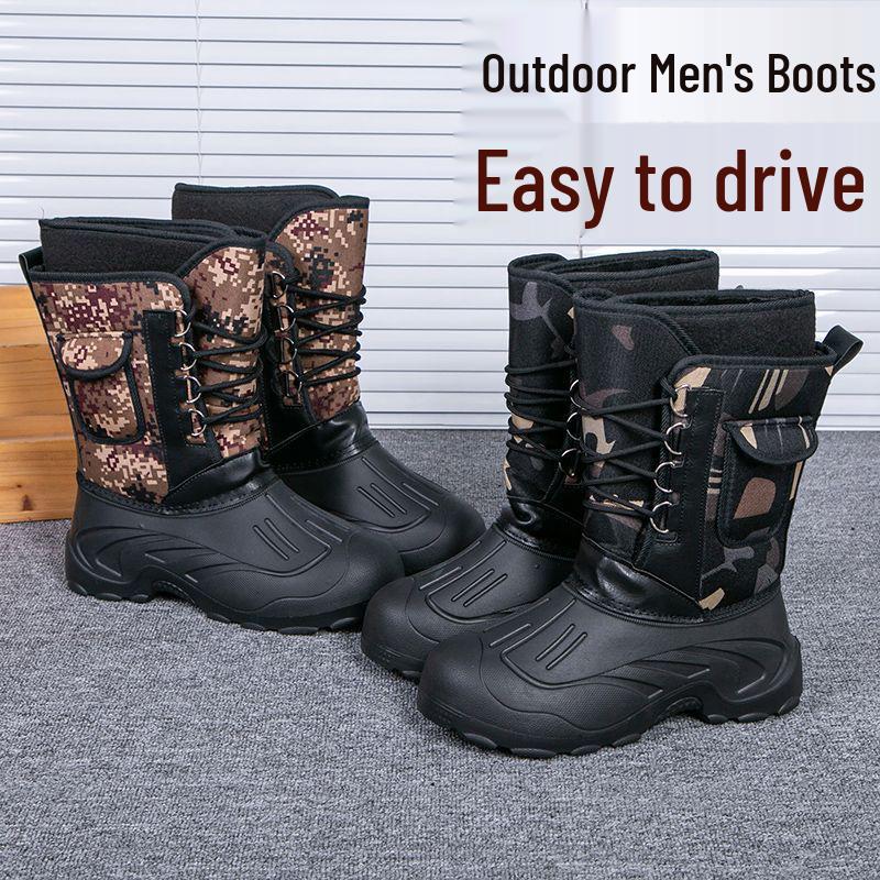 Nepromokavé zimní boty s velvetovou podšívkou: Pánské a dámské outdoorové rybářské a doručovací boty