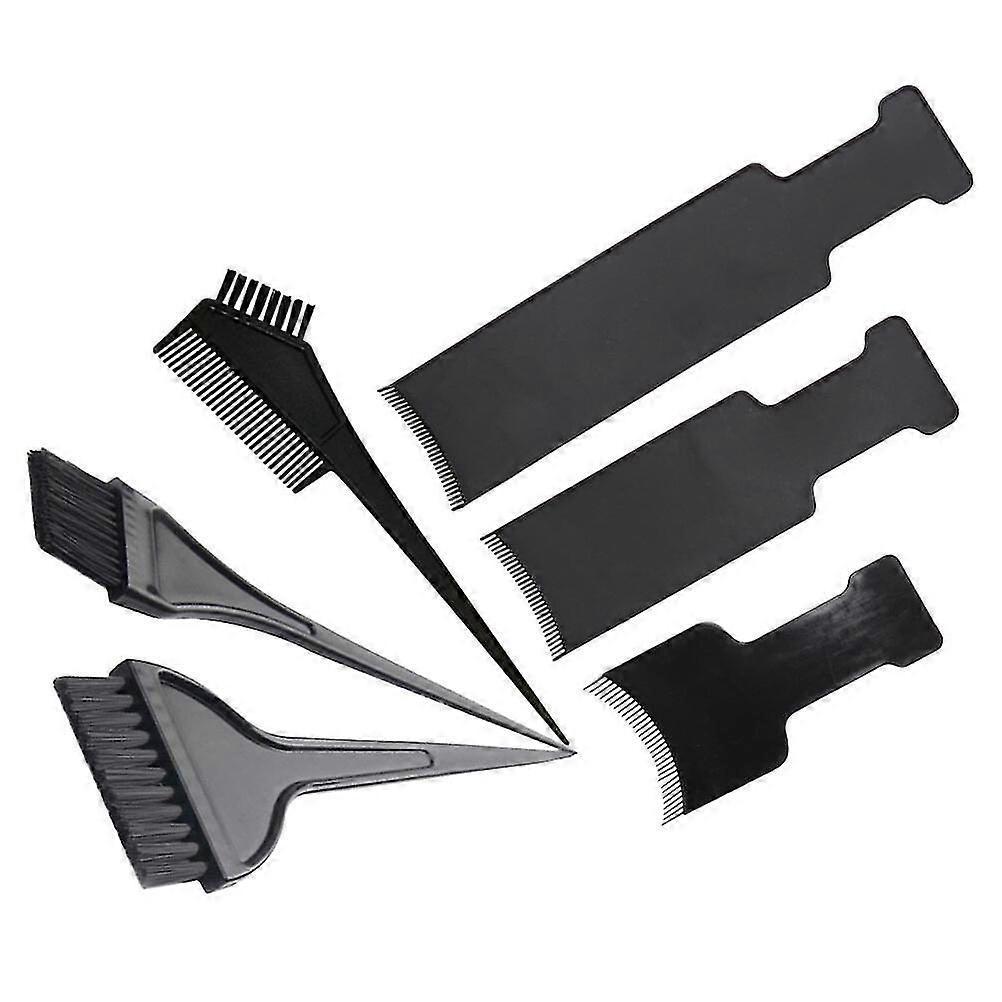 6-teiliges Haarfärbe-Werkzeugset - Farbpinsel, Kämme & Haarfärbeplatten für Salon & Heimgebrauch - Langlebig & Leicht zu Reinigen
