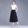 Pantaloni corti da donna, pantaloni larghi in chiffon sottile, elastici, vita alta, stampa floreale, vestibilità ampia, pantaloni culottes streetwear