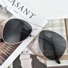 Černé pilotní sluneční brýle Pánské Stříbrné Nadměrné Kovové Luxusní Značka Brýle na řízení Reflexní sklo Brýle Dámské Velké stínidla