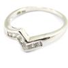White 'Hug' Silver Ring