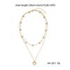 Simple Necklace Fashionable Pendant Necklace Hollow Heart Neck Jewelry Perfect for Youthful Couple or Close Friend