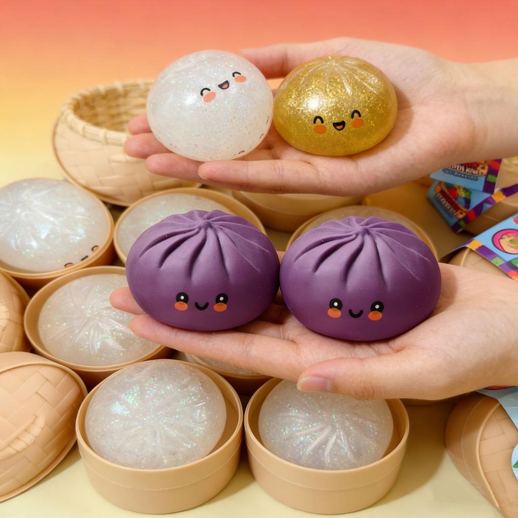 Simulation Flash Dumpling Druckball Langsame Rückfederung Weiches Kneten Dekompression Büro Heimdekor Kinder Erwachsene Geburtstagsgeschenke