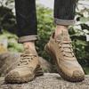 Adidași de mers pentru bărbați de exterior Pantofi casual pentru bărbați Rezistenți la uzură Pantofi de drumeție și trekking pentru bărbați Pantofi sport din piele de căprioară Pantofi de lucru ușori