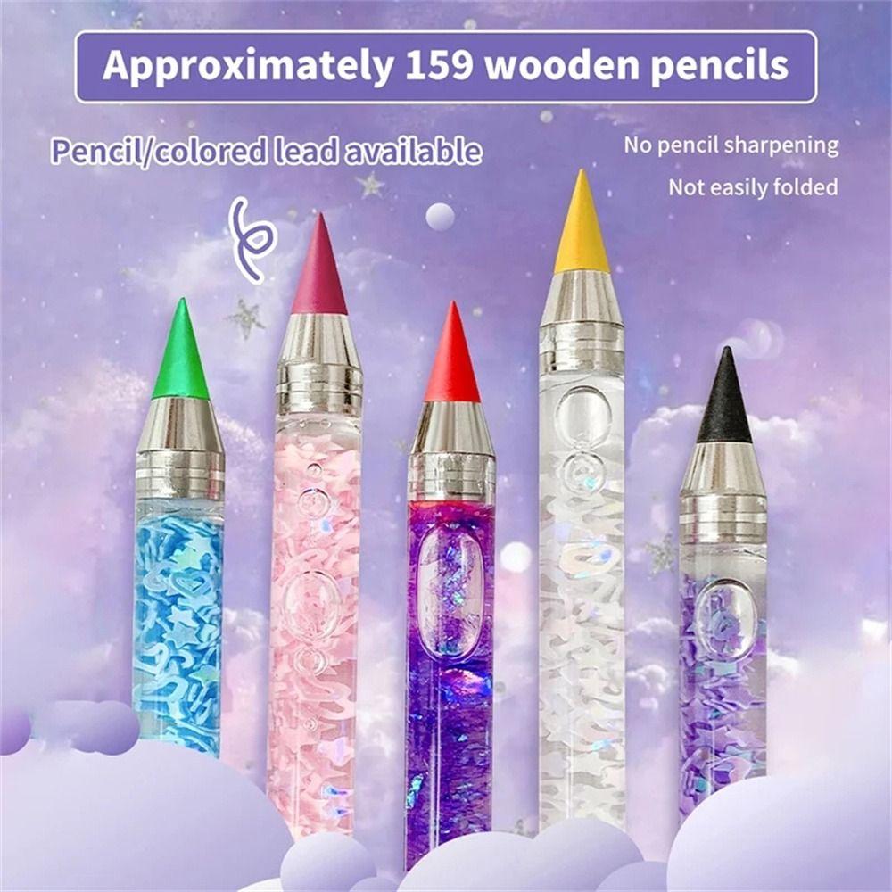 No Ink Unlimited Writing Pencil Technology Eternal Pen Painting Tool Wind Flow Sand Pen Stationery