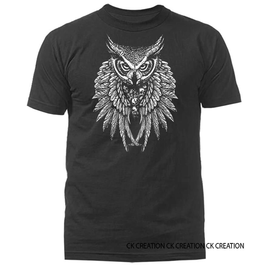 

Owl Skull Wings Feathers Wildlife Wilderness Outdoor Nature Animals Tshirt Unisex T-Shirt M