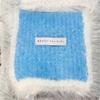 New Knitted Fur Edged Starlight White Wool Scarf for Women In Winter Warm and Versatile Small Scarf Campus Fresh