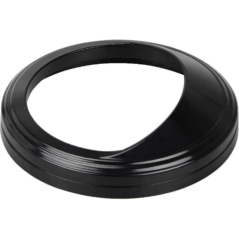 Schwarzer Tachometerrahmen Verchromter Zierring Visierabdeckung mit 5" Tachometer für Harley Dyna Softail Touring