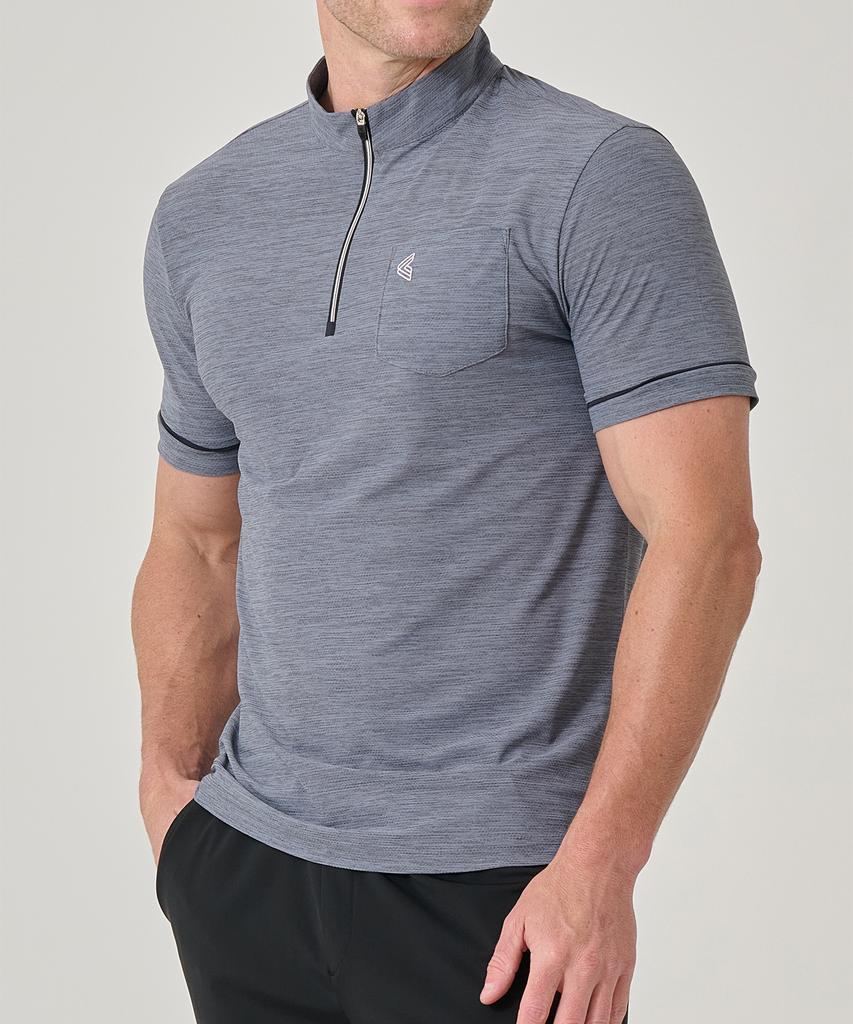 BILTMORE Men'S Golf Cation Jacquard Short Sleeve T-Shirt