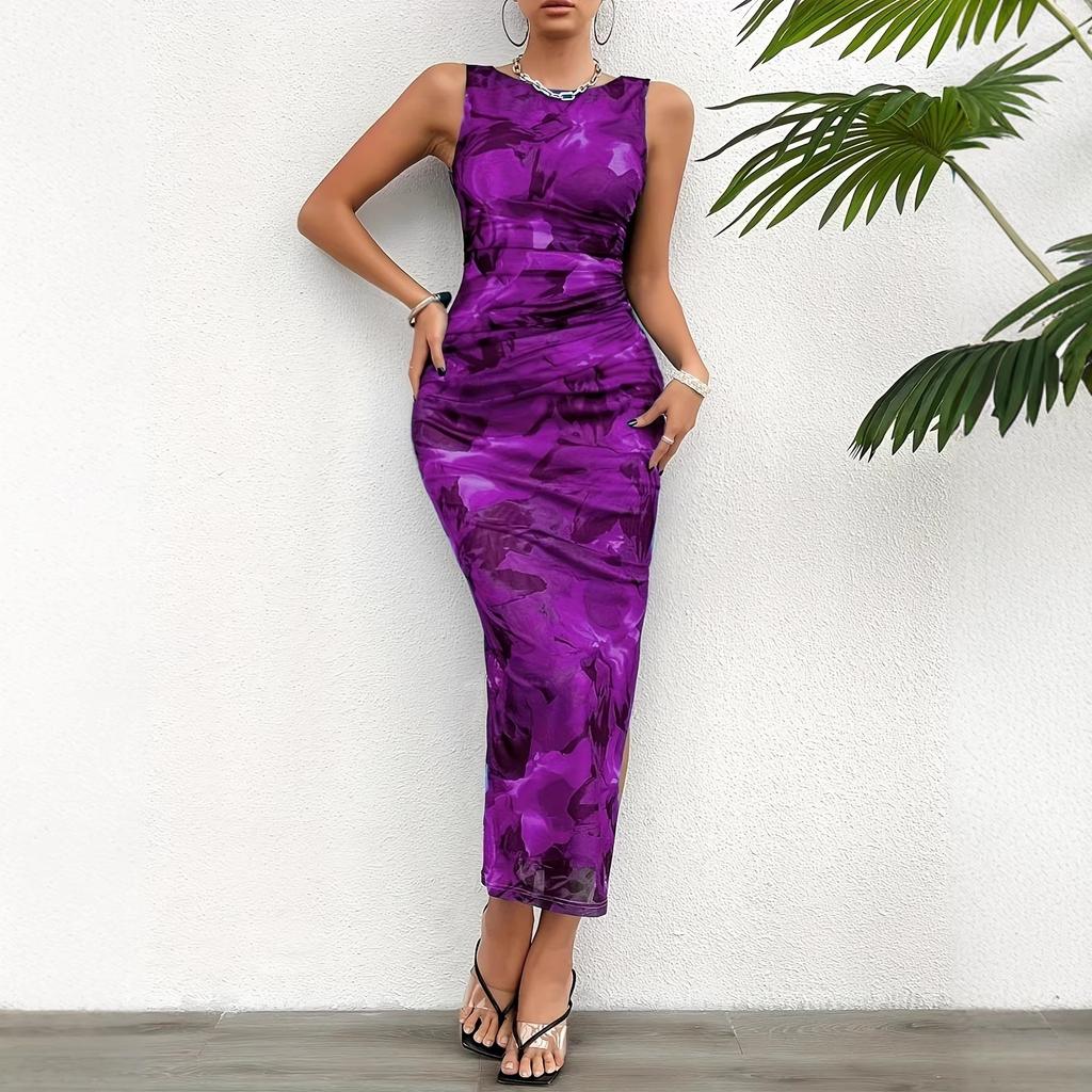 Foreign trade women's clothing Temu independent station Shein spring and summer temperament wind sleeveless jumpsuit hip wrap