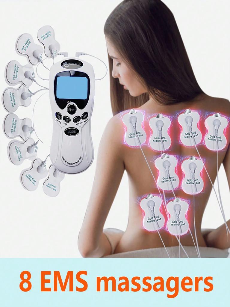 Profesjonell Fysioterapi Tens Elektrisk Muskelstimulator Fysioterapi Elektroder Puls Avslappende Massasjeapparat For Menn Og Kvinner