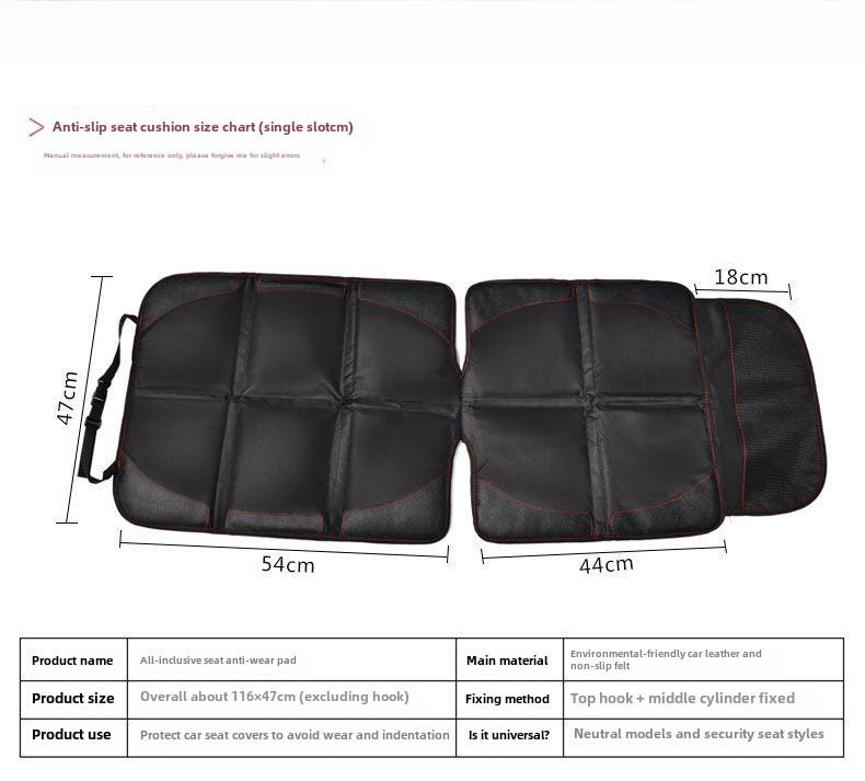 Car Seat Cushion Protector - Non-slip, Anti-wear Pad