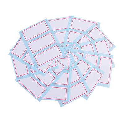 Self Adhesive Label 12Sheets Blank Sticker Note Bar Sticky Writable Name Sticker