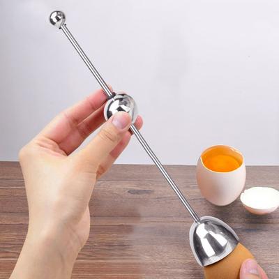 1 Piece Egg Opener 304 Stainless Steel Portable Household French Measuring Ball Glutinous Egg Beater Kitchen Tools