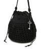 Athe Vanessabruno Black Metal Knitting Shoulder Bag M Aaba6E811Bk
