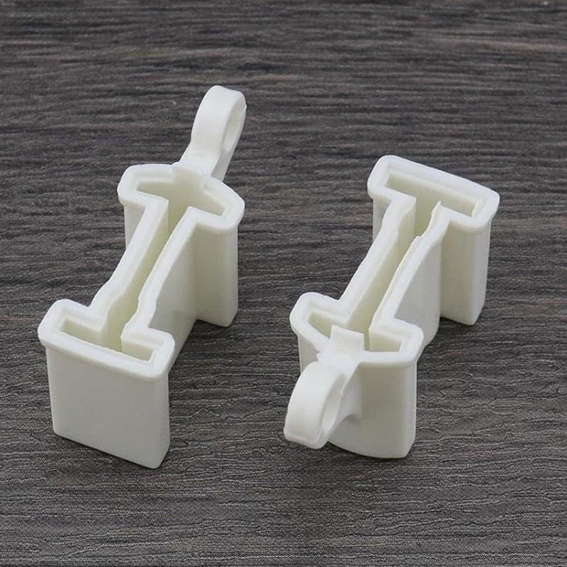 8Pcs Plastic Flexible Bendable Curtain Track End Stops Replacement Curtain Track Fittings End Caps for Smooth Operation