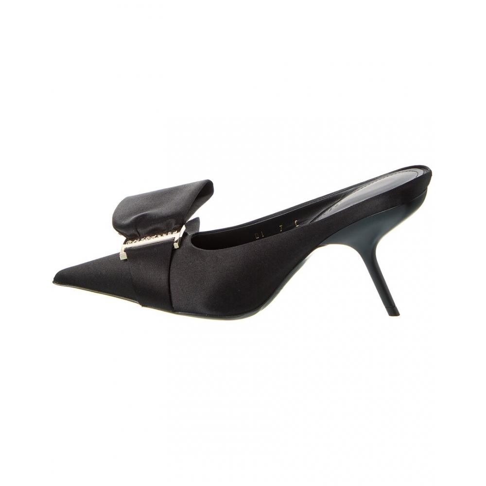 Salvatore Ferragamo Ferragamo Asymmetric Bow Satin Pump Black
