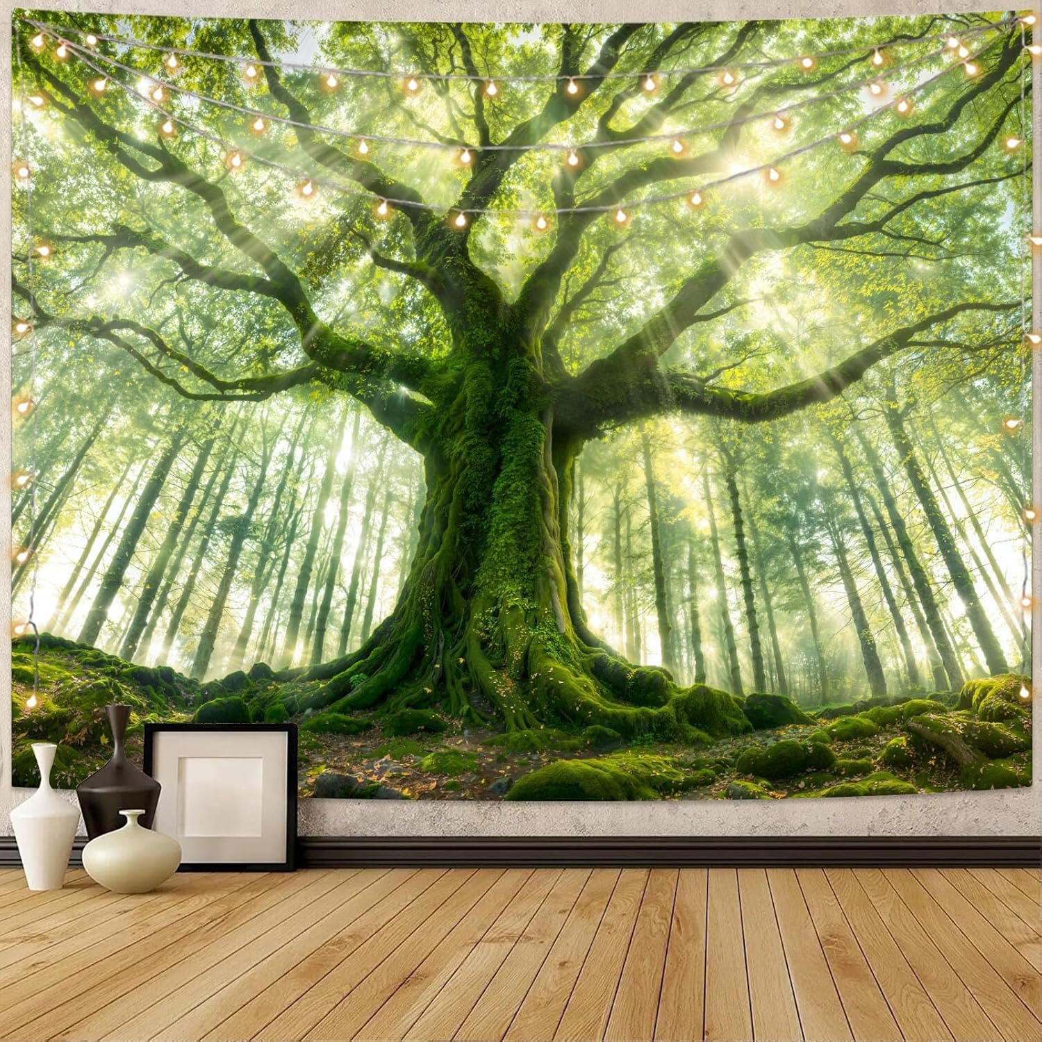 Tapestry of Canuya s forest trees: the majestic great outdoors 75x100 чёрный