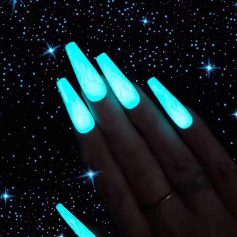Nail Art Leuchtende Verlängerungsflüssigkeit 15 ml Schmerzfrei Papierfrei Kristall-Phototherapie-Kleber Nagelverlängerungskleber