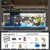 Acuario de Peces Betta de Alta Definición con Filtro y Oxigenador Integrados para Decoración de Sala de Estar