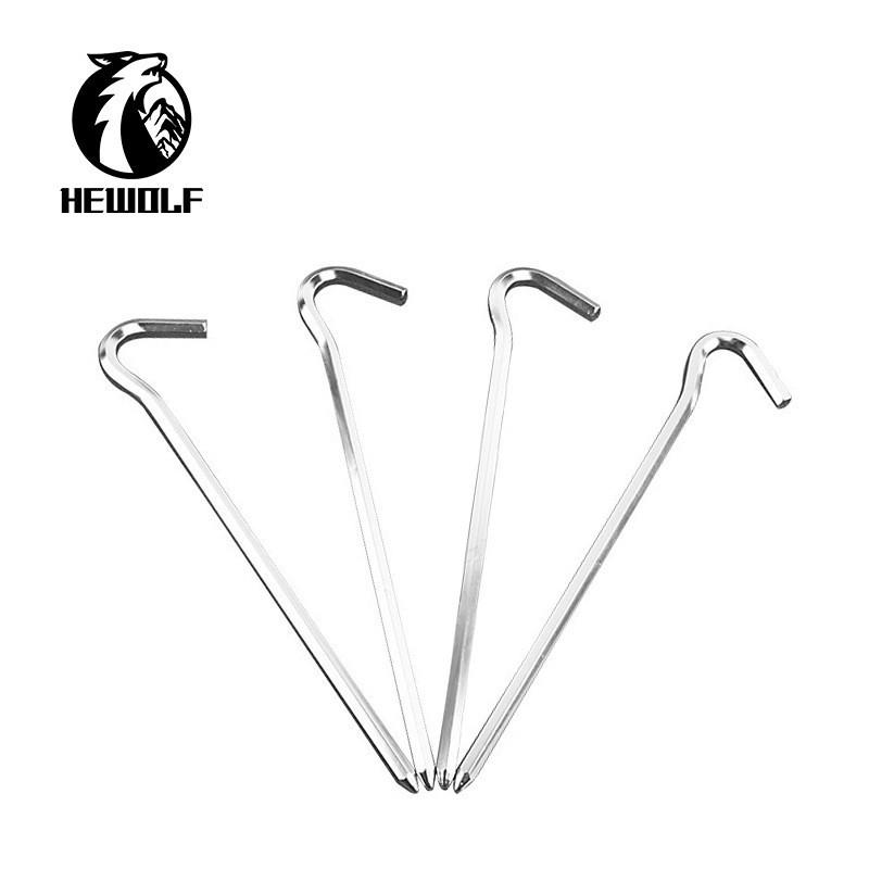 Hexagonal Aluminum Tent Stakes for Camping - Ground Tarp & Mat Accessories