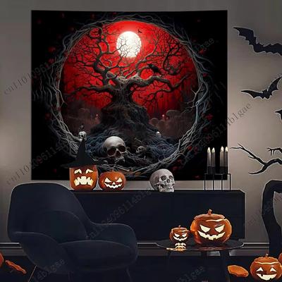 Dark and Mysterious Fantasy Wall Tapestry-Atmospheric Decor for Gothic Spaces Wall Tapestry Home Decorating Poster Anime Room