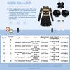 Girl Cheerleading Costumes Dance Uniform Long Sleeves Dance Dress with Hand Flowers Headwear Striped Socks for Stage Performance
