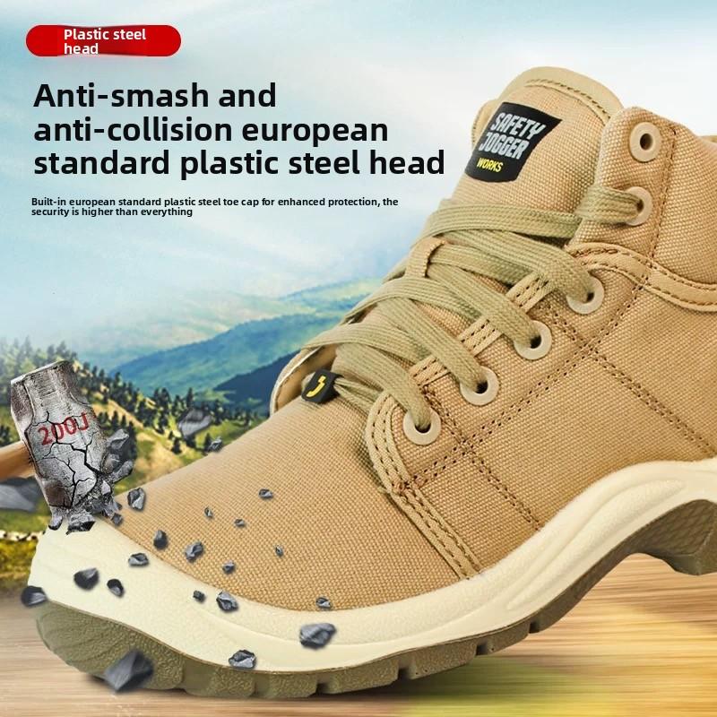 Men's Safety Shoes Insulated Working Shoes with Protection Waterproof Breathable Steel Toe Sneakers Anti Wear-resistant Static