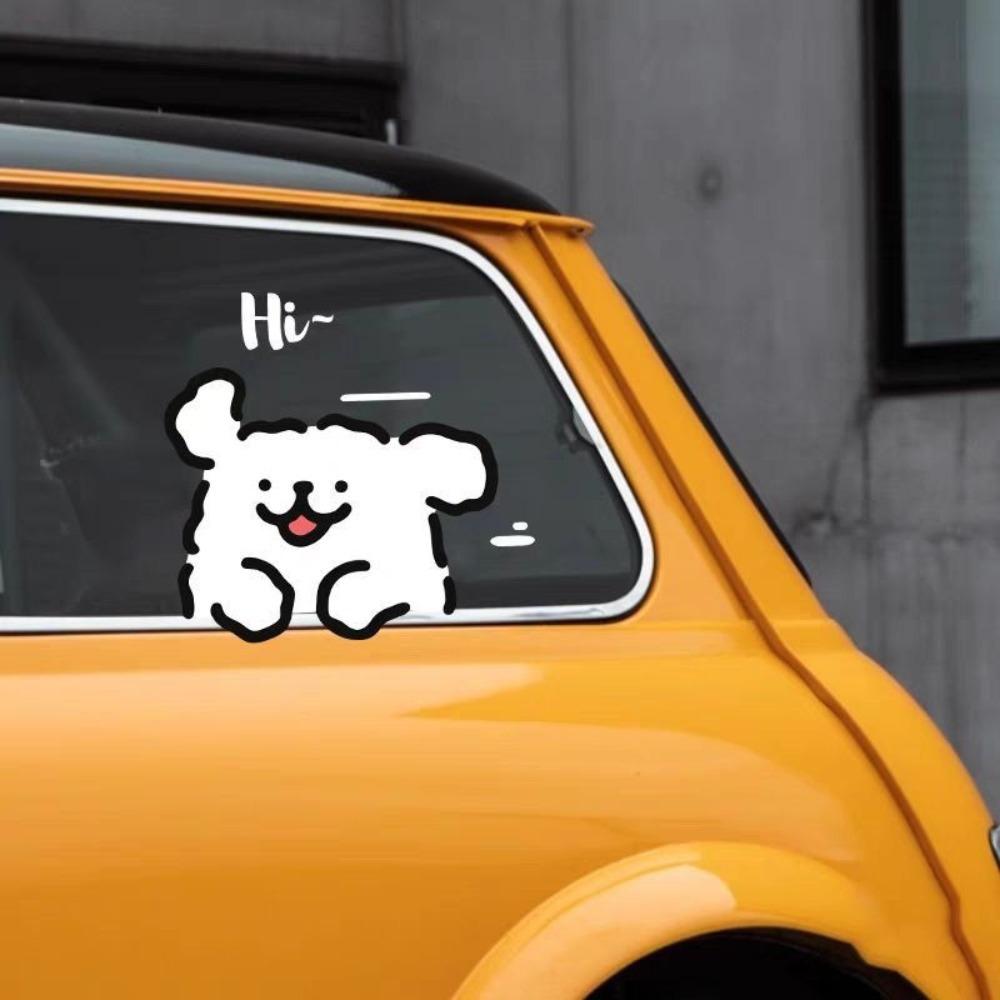 New line dog car stickers, vehicle couplets, triangular window car stickers, window stickers, creative decoration