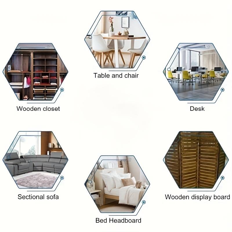 12Pcs Stainless Steel Z-Shaped Bracket Set Heavy-Duty Interlocking Frame Hooks Furniture Connectors Embedded Wall Shelf Accessories Modern Style