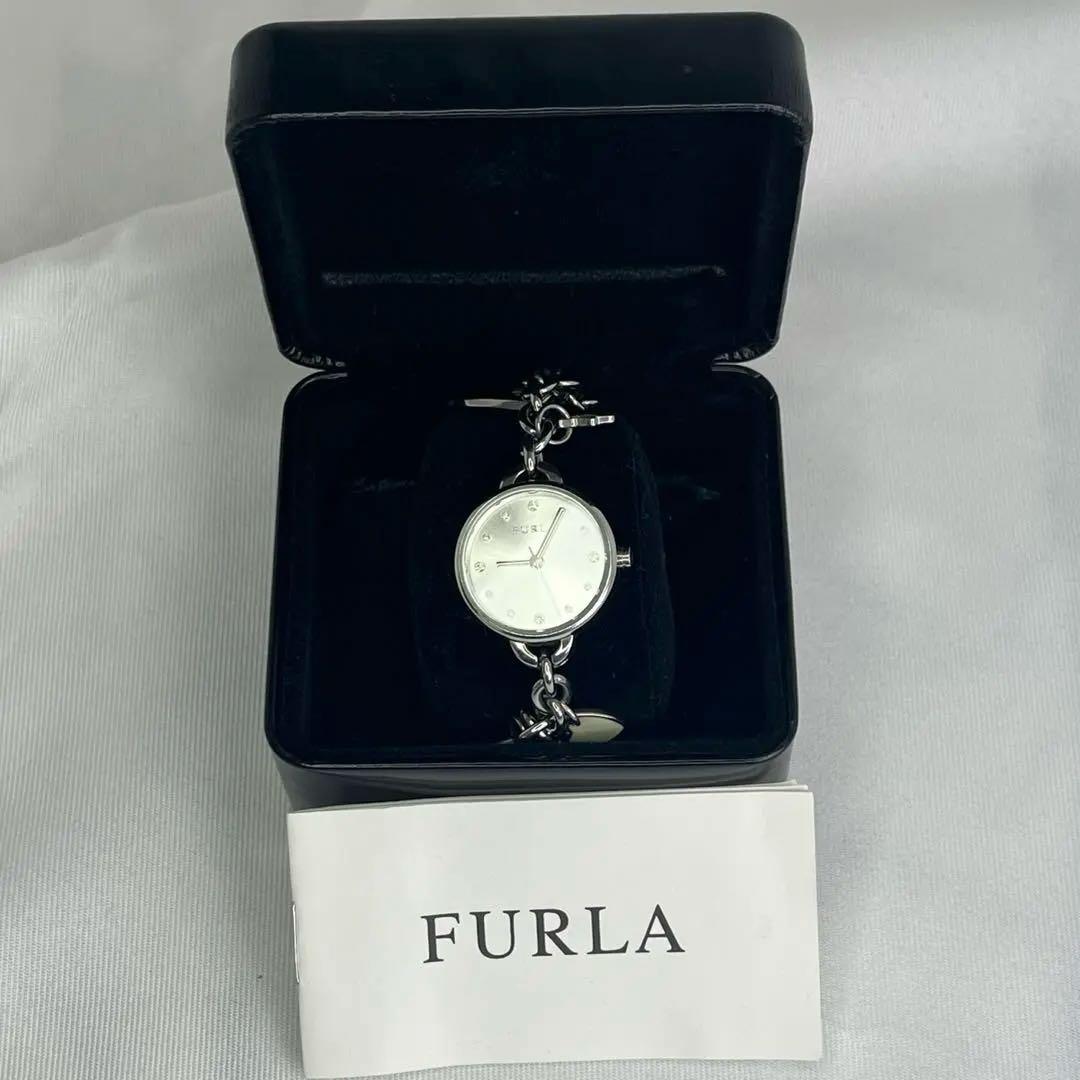 Used ElegantFURLA wristwatch bracelet type with warrantyElegant [operation confirmed]