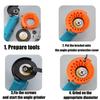 Multipurpose Drill Bit Grinding Sharpener Polishing Grinding Tool 125Mm Angle Grinder Powered Tool Parts For 2-13Mm Drill Bits Set