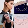 Brand 4 Size Big Hoop Earring For Women Jewelry Mother Gold Color Fashion Jewelry Bijoux Accessory Birthday Brincos