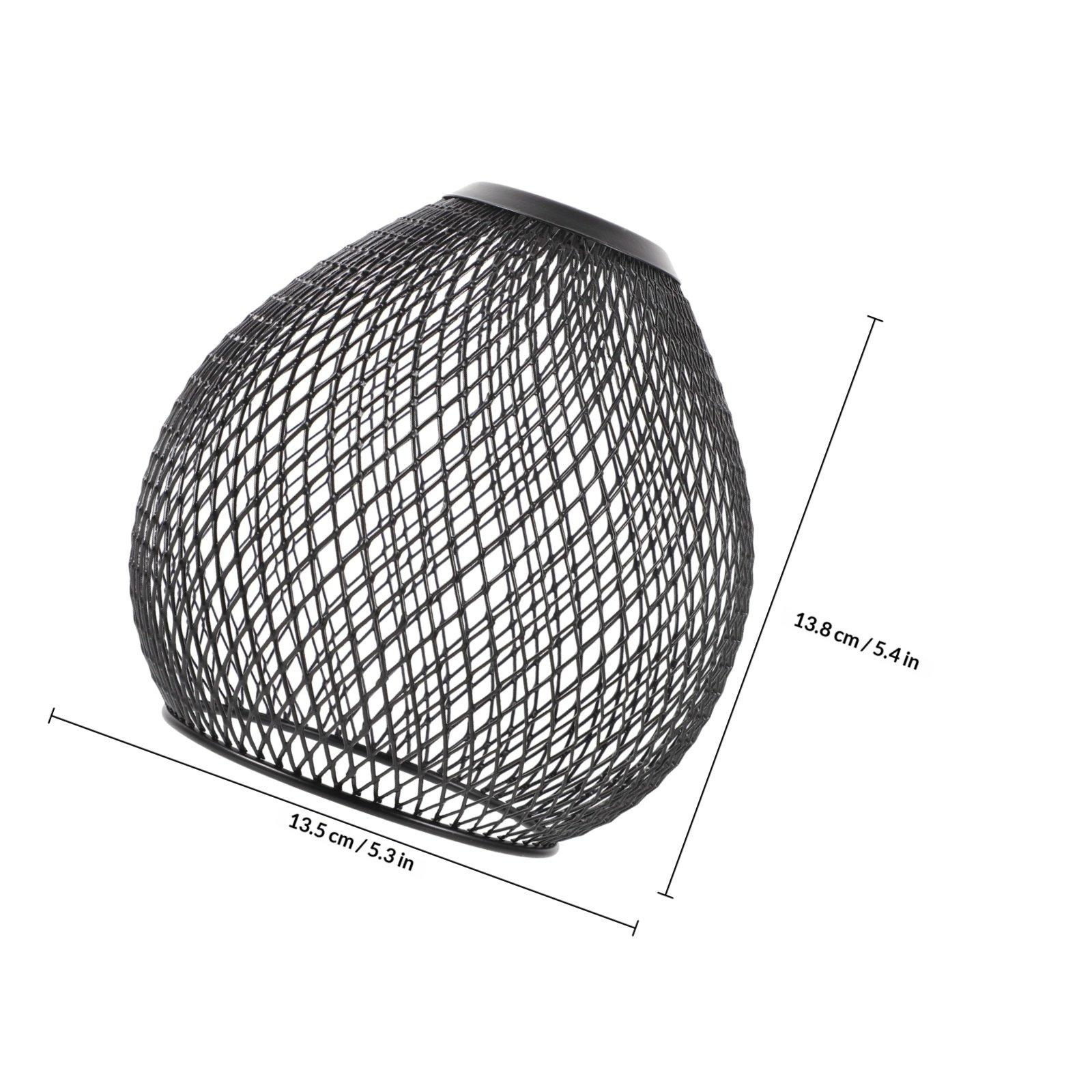 

Water Drop Lamp Shade Hollow Out Metal Light Cover Iron Wire Mesh Pendant Lamp Shade Retro Decorative Mesh Lampshade for Home чорний