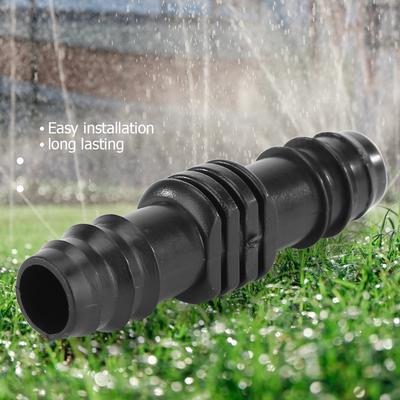 Irrigation Connector 16mm Straight Barb Barbed Hose Repair Joints (12pcs) QDE