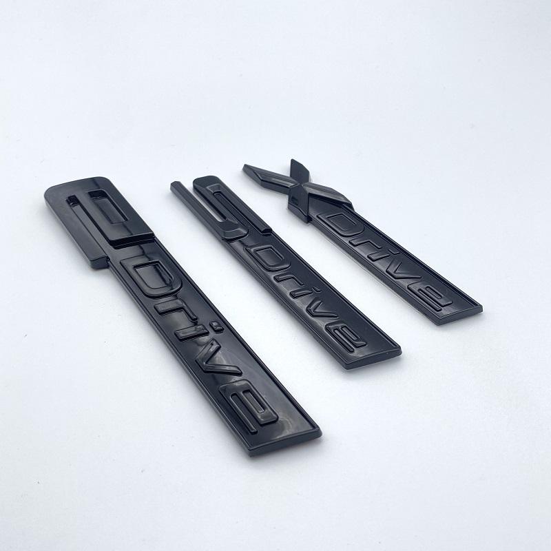 New Chrome Black Fender Letters SDrive XDrive EDrive Emblems for BMW 3 4 5 6 7 8 Series X3 X4 X5 X6 Z4 GT Car Trunk Logo Sticker