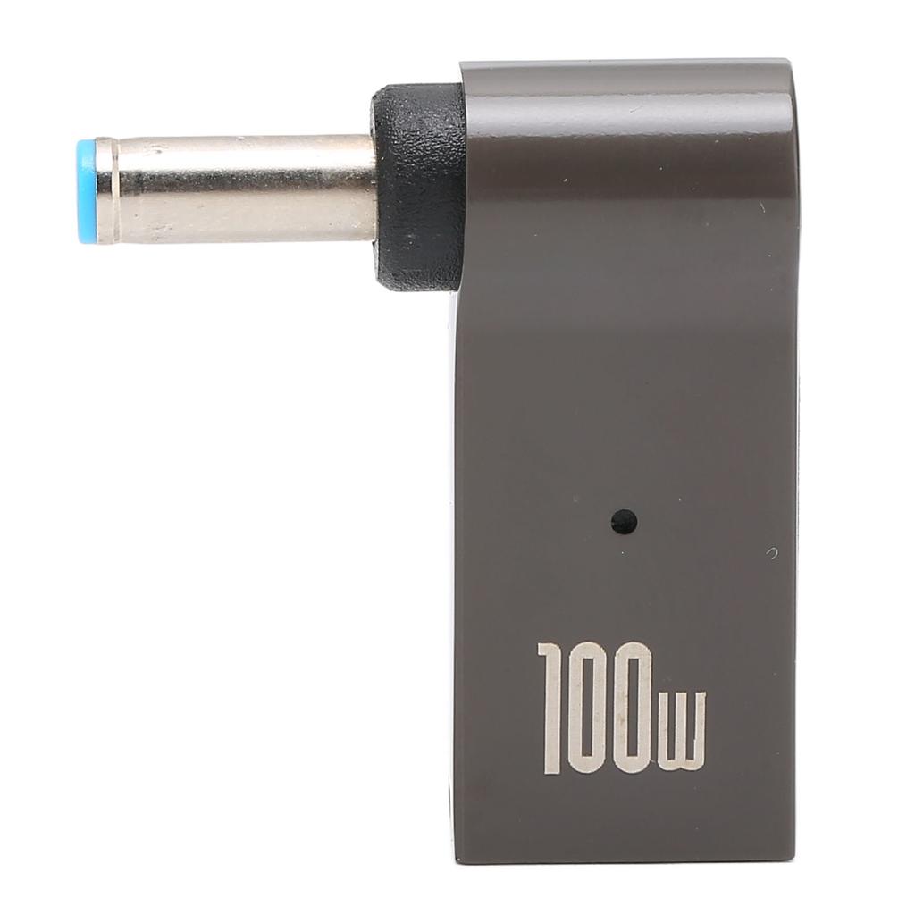 100W 5A PD Charge Converter Type C Female to Male 4.5x3.0mm Aluminum Alloy Shell PD Charging Adapter for HP Laptop