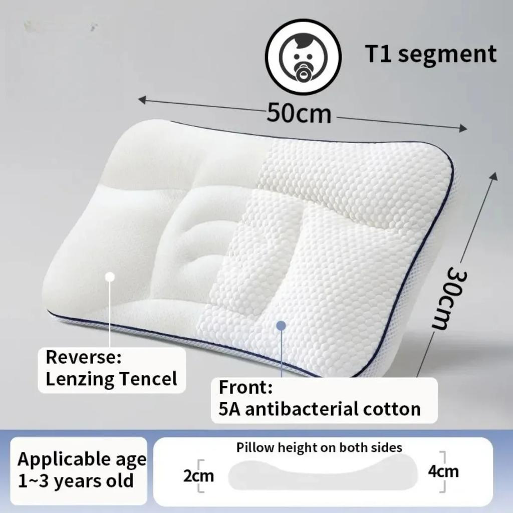 Children's Pillows 1 to 3 Special Pillows for Babies Aged 3 to 6 Months and Pillows for Children Over 6 Months Old in the Summer