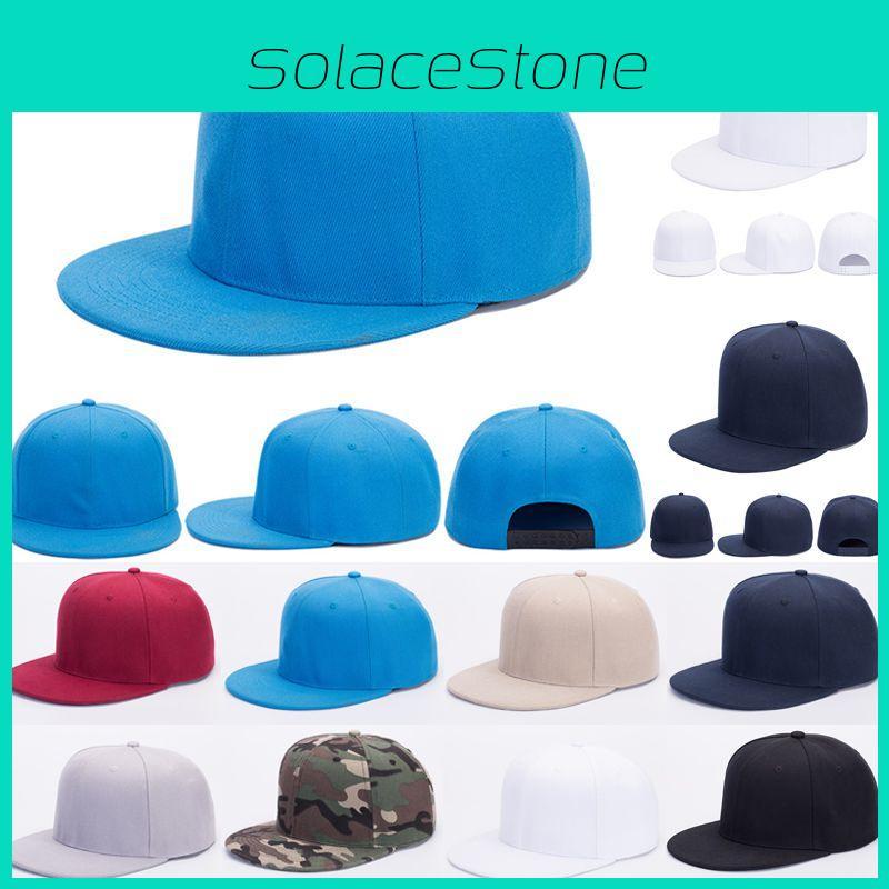 Classic Solid Plain Snapback Hat With Adjustable Fit For Men And Women