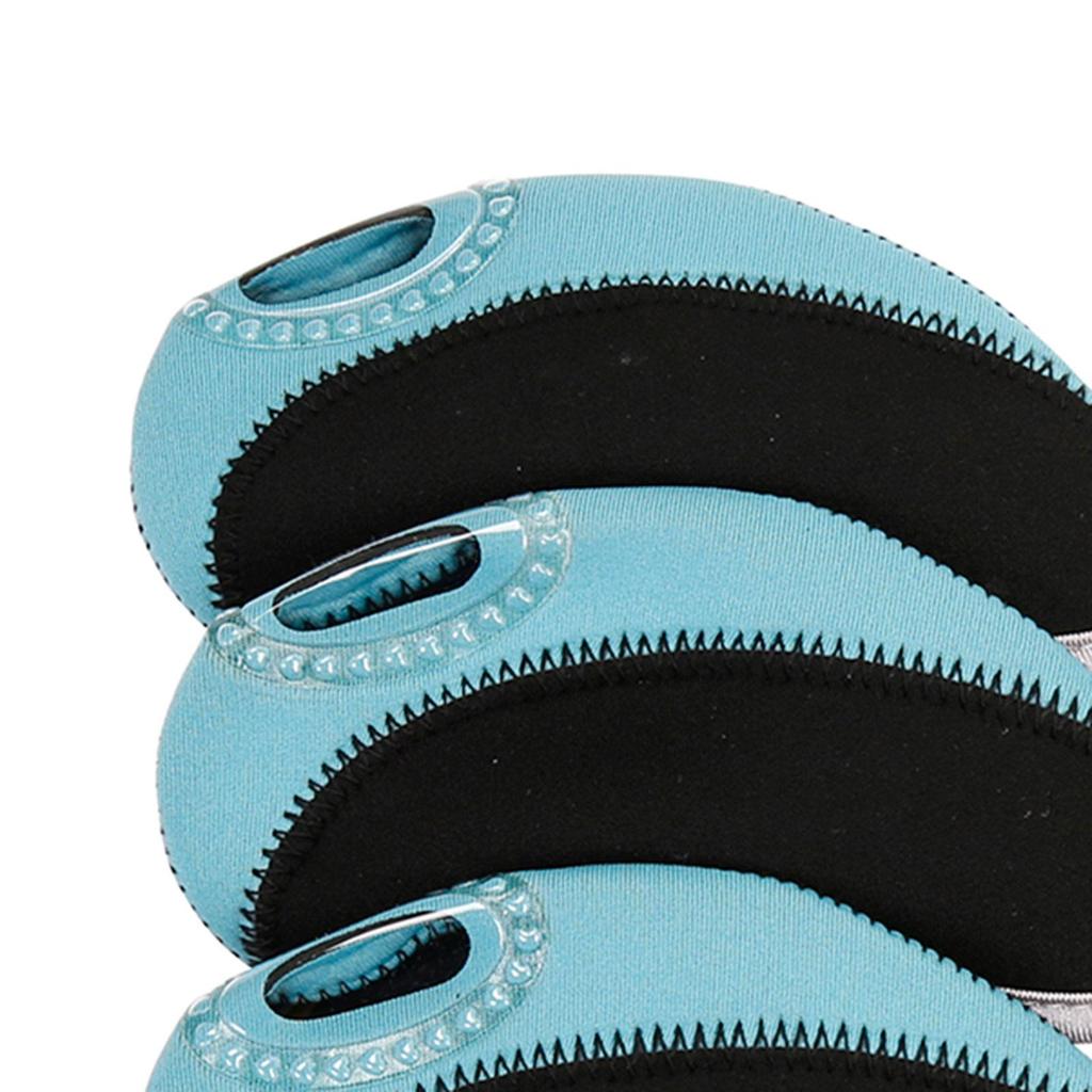 10x Waterproof Golf Iron Headcovers Golf Club Head Cover Viewable Window