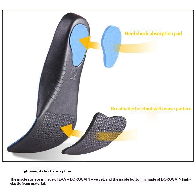 2Pcs 3D Plush Cloth Orthopedic Insoles Arch Support Foot Pads for Long Trip Walking Hiking Use