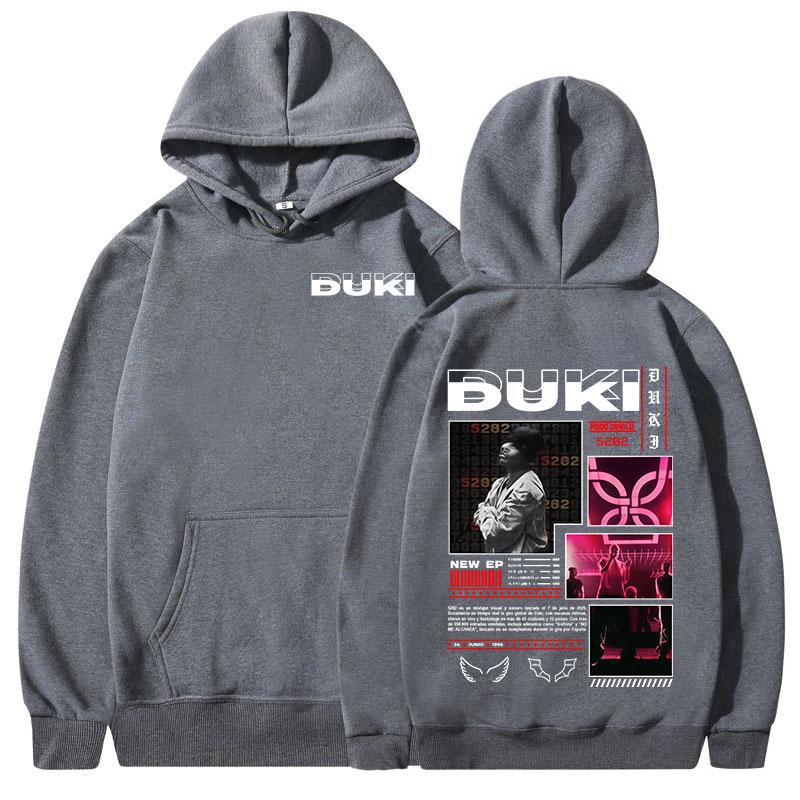 Rapper Duki 5202 MIXTAPE Album Hoodies Men's Women Clothing Fashion Hip Hop Hooded Sweatshirts Casual Fleece Keep Warm Pullovers