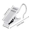 4/10/20PCS Stainless Steel Curtain Hook Clothes Clips Super Load-bearing Shower Door Curtain Hook Clip Window Accessories