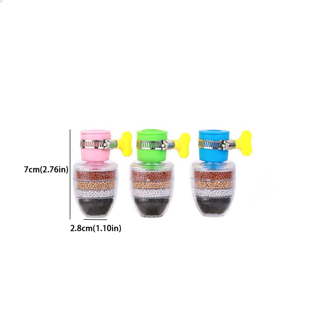 6vrstvý sprchový filtr na kohoutek - Otočný o 360°, Univerzální rozměr 15-32 mm, Proti stříkání do kuchyně/koupelny