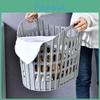 Plastic Collapsible Laundry Basket With Handle For Home Bathroom Storage And Wall Mounting