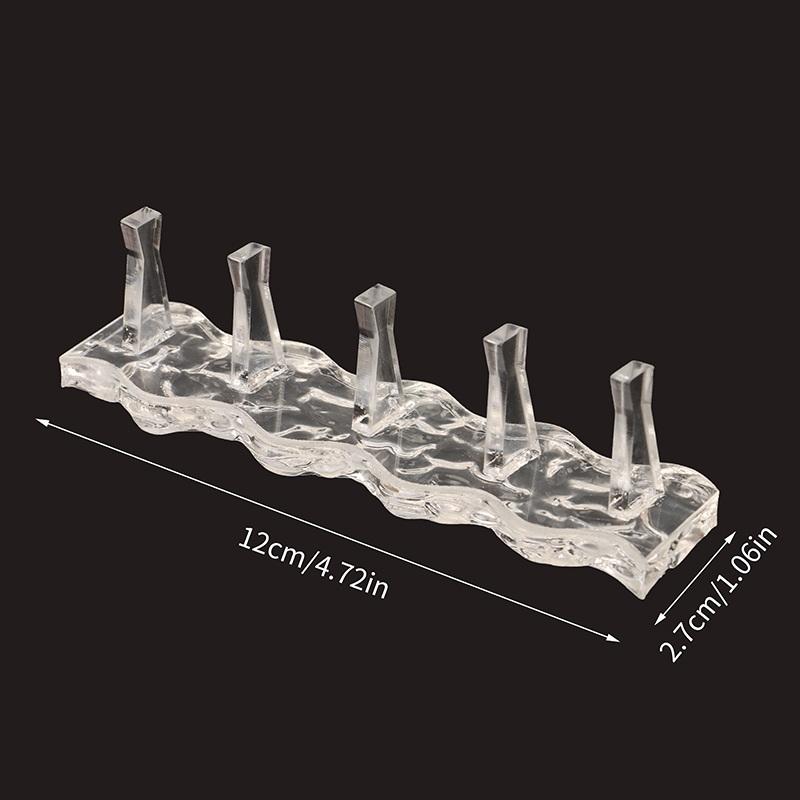 Non-Magnetic Nail Stand For Press On Nails Display Acrylic Nail Tips Practice Holder Reusable Nail Stand For Beginners Diy Salon