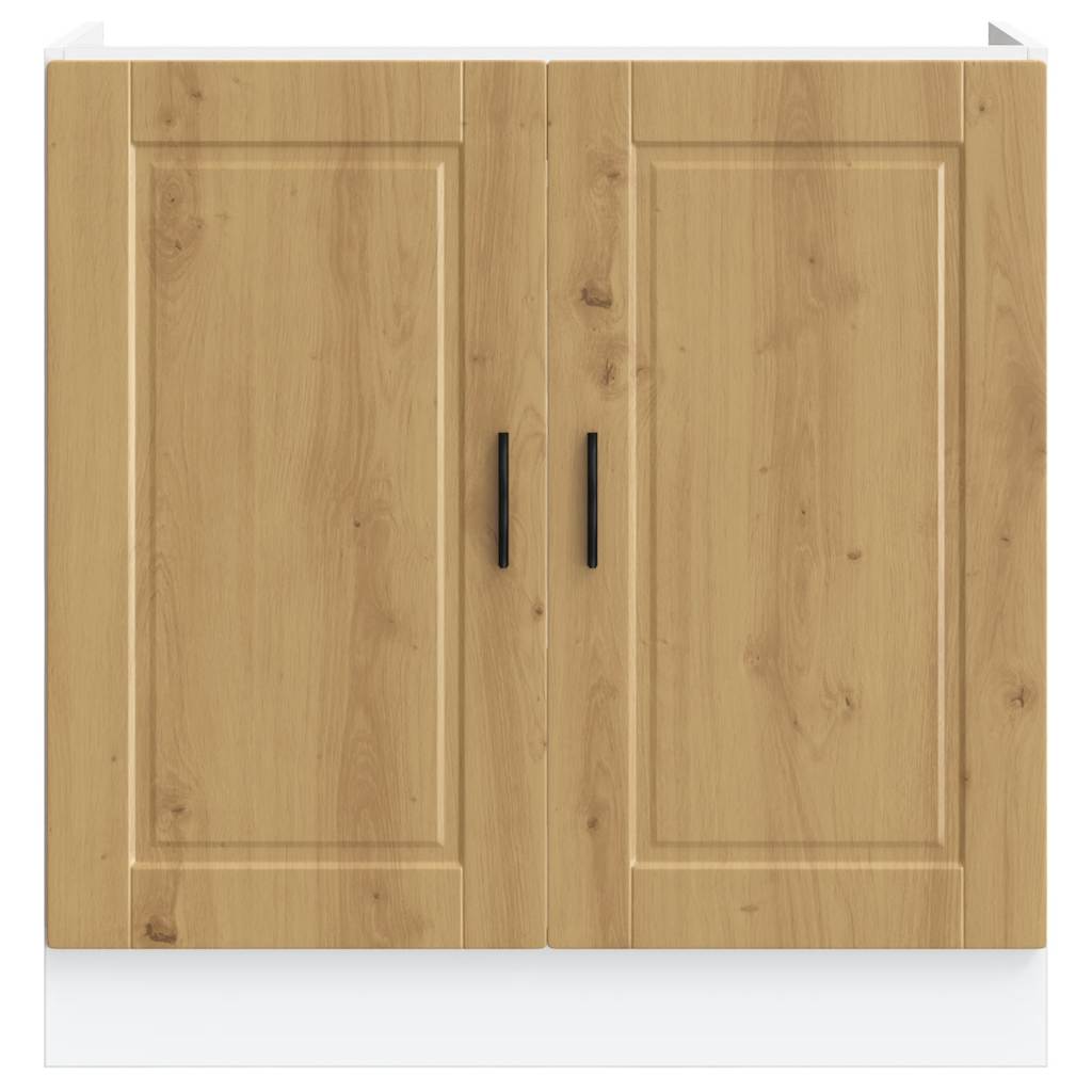 Vidaxl Sink Cabinet, Porto, Artisan Oak, 80X46X81.5 Cm