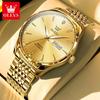 OLEVS Luxury Fashion Man Hand Clock Automatic Mechanical Watch for Men Dual Calendar Waterproof Luminous Business Men's Watches